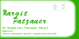 margit patzauer business card